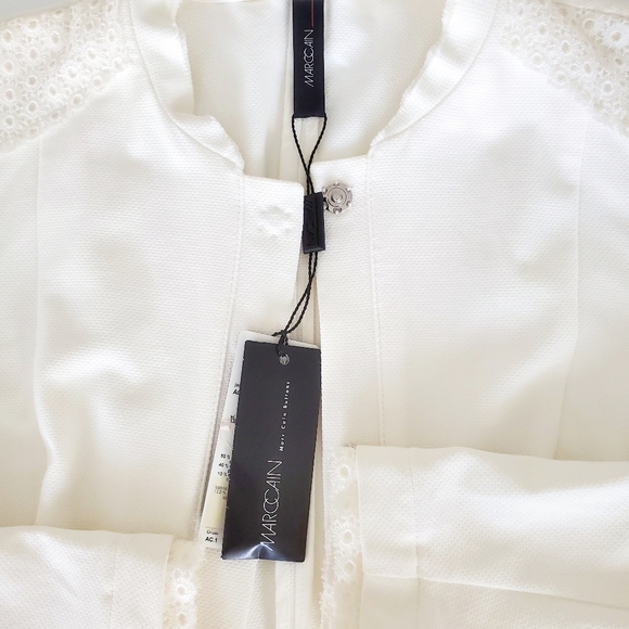 NWT MARC CAIN Light Cream Summer Blazer - Picture 7 of 9